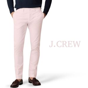 J.Crew Men's 484 Slim-Fit Stretch Chino Pant Light Pink 32/34